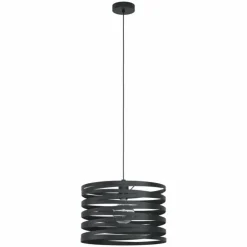 Luminaires Eglo Suspensions|Suspension Eglo CREMELLA Noir, 1 lumière