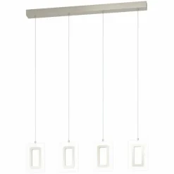 Luminaires Eglo Éclairage Led|Suspension Eglo ENALURI LED Nickel mat, 4 lumières