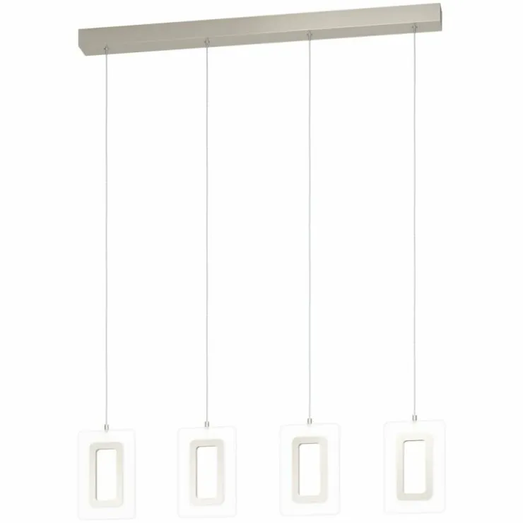 Luminaires Eglo Éclairage Led|Suspension Eglo ENALURI LED Nickel mat, 4 lumières