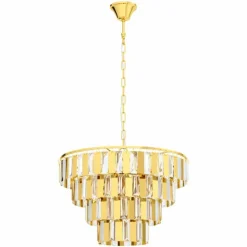 Luminaires Eglo Suspensions|Suspension Eglo ERSEKA Laiton, 7 lumières