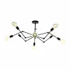 Luminaires Eglo Suspensions|Suspension Eglo EXMOOR Noir, 8 lumières