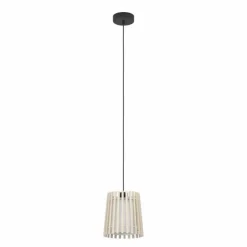 Luminaires Eglo Suspensions|Suspension Eglo FATTORIA Noir, 1 lumière