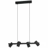 Luminaires Eglo Suspensions|Suspension Eglo GATUELA Noir, 4 lumières