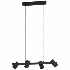 Luminaires Eglo Suspensions|Suspension Eglo GATUELA Noir, 4 lumières