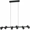 Luminaires Eglo Suspensions|Suspension Eglo GATUELA Noir, 6 lumières