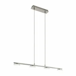 Luminaires Eglo Suspensions|Suspension Eglo LANIENA LED Nickel mat, 4 lumières