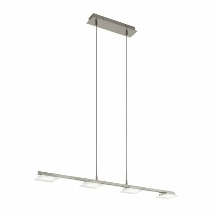Luminaires Eglo Éclairage Led|Suspension Eglo LANIENA LED Nickel mat, 4 lumières