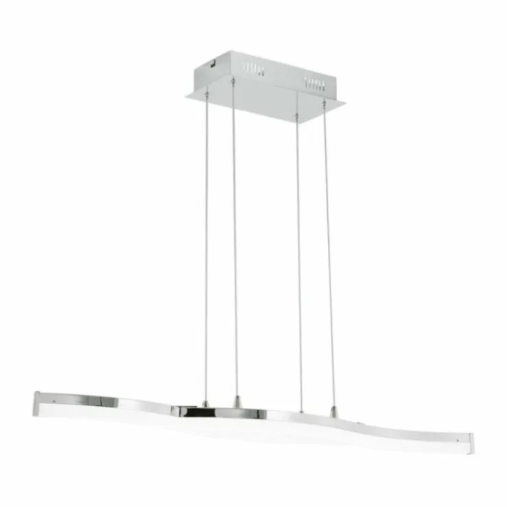 Luminaires Eglo Éclairage Led|Suspension Eglo LASANA 2 LED Chrome, 2 lumières