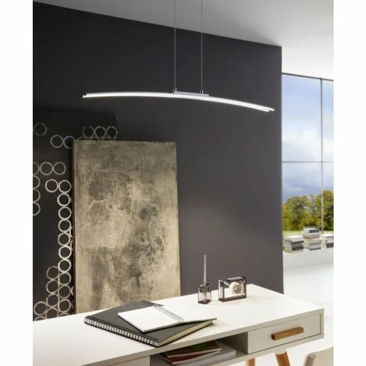 Luminaires Eglo Éclairage Led|Suspension Eglo LASANA LED Chrome, 1 lumière