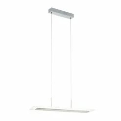 Luminaires Eglo Éclairage Led|Suspension Eglo MANRESA LED Nickel mat, 1 lumière