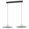 Luminaires Eglo Suspensions|Suspension Eglo MINIERE Noir, 2 lumières