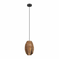 Luminaires Eglo Suspensions|Suspension Eglo MONGU Noir, 1 lumière