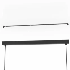 Luminaires Eglo Suspensions|Suspension Eglo NOHALES Noir, 4 lumières
