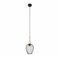 Luminaires Eglo Suspensions|Suspension Eglo NORHAM Noir, 1 lumière