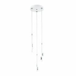Luminaires Eglo Éclairage Led|Suspension Eglo OLINDRA LED Blanc, 6 lumières