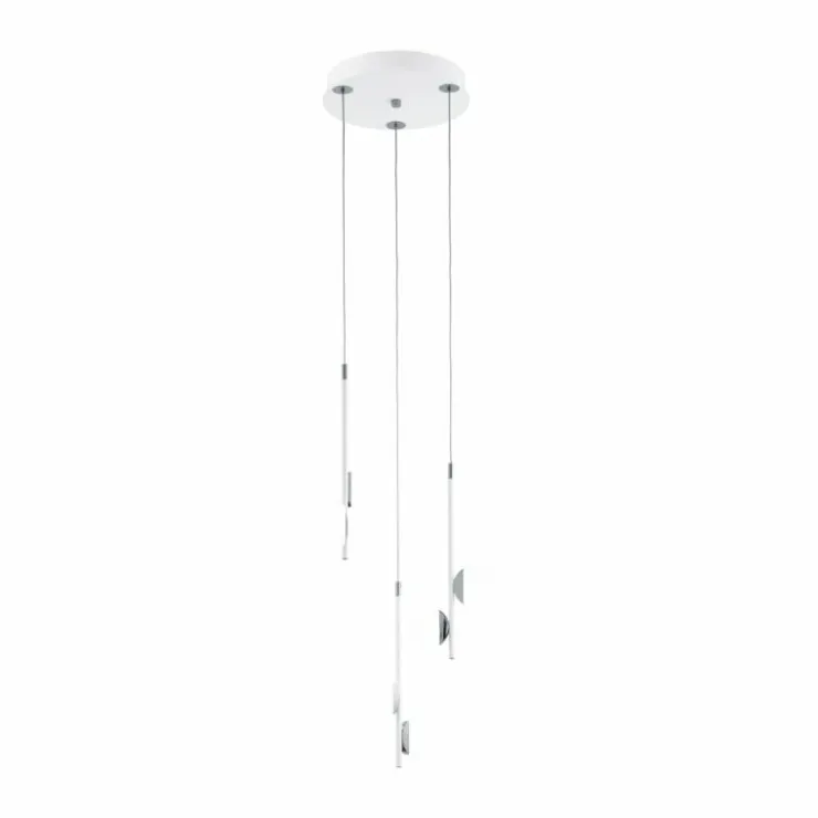 Luminaires Eglo Éclairage Led|Suspension Eglo OLINDRA LED Blanc, 6 lumières