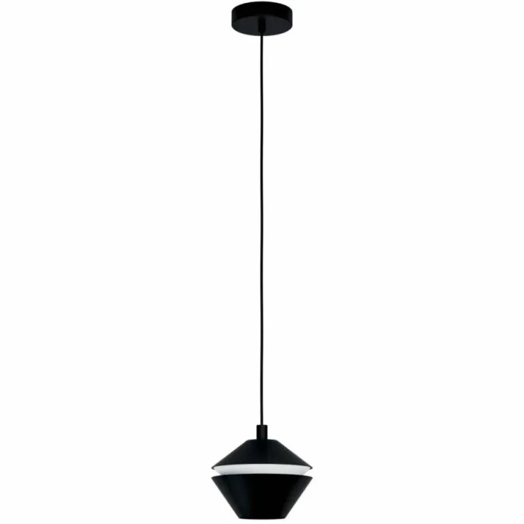 Luminaires Eglo Éclairage Led|Suspension Eglo PERPIGO LED Noir, 1 lumière