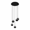 Luminaires Eglo Éclairage Led|Suspension Eglo PERPIGO LED Noir, 5 lumières