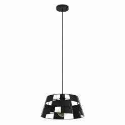 Luminaires Eglo Suspensions|Suspension Eglo PONTEFRACT Noir, 1 lumière