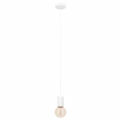Luminaires Eglo Suspensions|Suspension Eglo POZUETA Blanc, 1 lumière