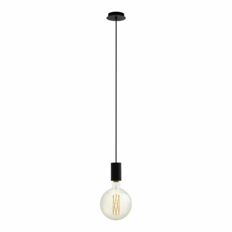 Luminaires Eglo Suspensions|Suspension Eglo POZUETA Noir, 1 lumière