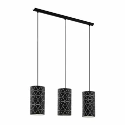 Luminaires Eglo Suspensions|Suspension EGLO RAMON Noir, 3 lumières