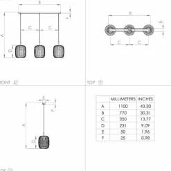 Luminaires Eglo Suspensions|Suspension Eglo ROMAZZINA Noir, 3 lumières