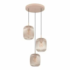 Luminaires Eglo Suspensions|Suspension Eglo ROMAZZINA Sable, 3 lumières