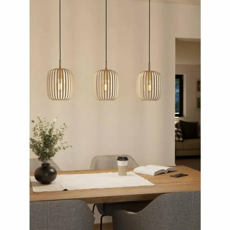 Luminaires Eglo Suspensions|Suspension Eglo ROMAZZINA Noir, 3 lumières