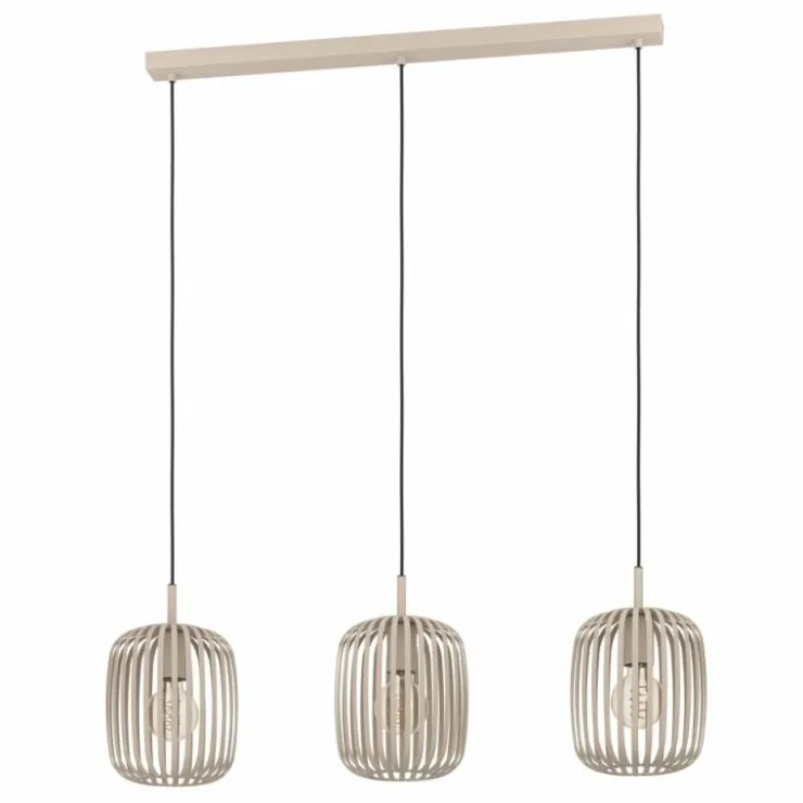Luminaires Eglo Suspensions|Suspension Eglo ROMAZZINA Noir, 3 lumières