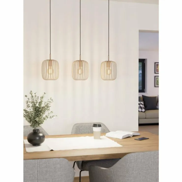 Luminaires Eglo Suspensions|Suspension Eglo ROMAZZINA Noir, 3 lumières