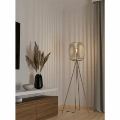 Luminaires Eglo Lampadaires Et Lampes Sur Pied|Suspension Eglo ROMAZZINA Sable, 1 lumière