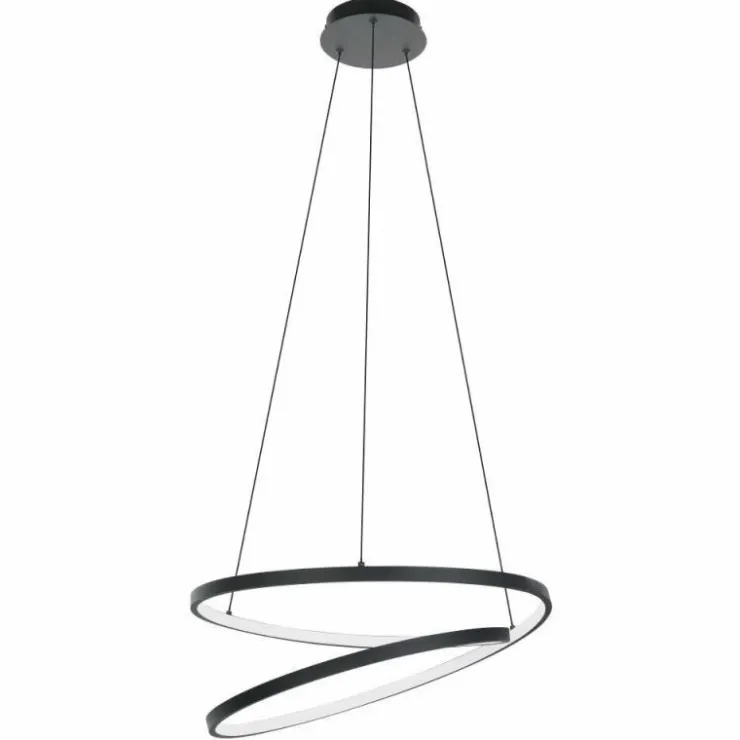Luminaires Eglo Éclairage Led|Suspension Eglo RUOTALE LED Noir, 1 lumière