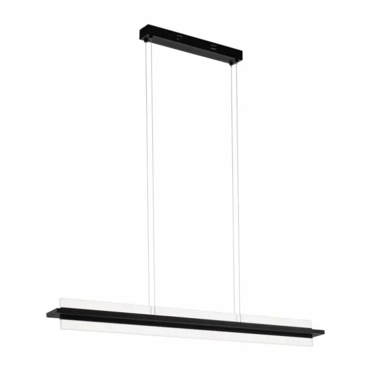 Luminaires Eglo Éclairage Led|Suspension EGLO SPADAFORA LED Noir, 1 lumière