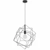 Luminaires Eglo Suspensions|Suspension Eglo STRAITON Noir, 1 lumière