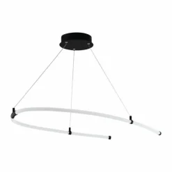 Luminaires Eglo Suspensions|Suspension Eglo-Leuchten ALAMEDILLA LED Noir, 1 lumière