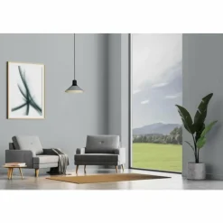 Luminaires Eglo Suspensions|Suspension Eglo-Leuchten ABREOSA Gris, Noir, 1 lumière