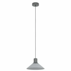 Luminaires Eglo Suspensions|Suspension Eglo-Leuchten ABREOSA Gris, Noir, 1 lumière