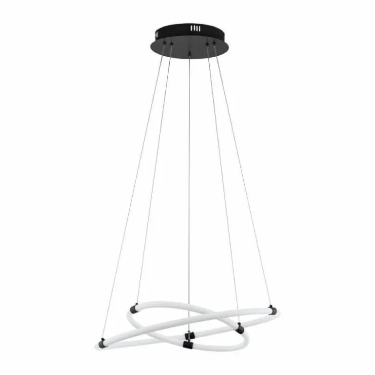 Luminaires Eglo Éclairage Led|Suspension Eglo-Leuchten BANDERILLAS LED Noir, 2 lumières