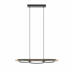 Luminaires Eglo Éclairage Led|Suspension Eglo-Leuchten BOYAL LED Brun, Noir, 3 lumières