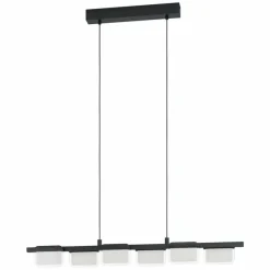 Luminaires Eglo Éclairage Led|Suspension Eglo-Leuchten ERVIDEL LED Noir, 6 lumières