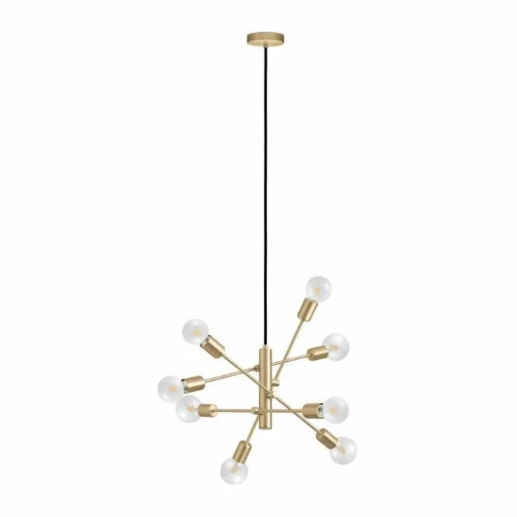 Luminaires Eglo Suspensions|Suspension Eglo-Leuchten GRADOLI 1 Laiton, 8 lumières