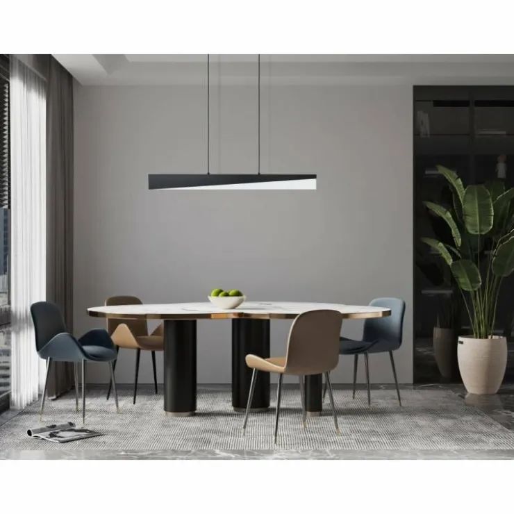 Luminaires Eglo Éclairage Led|Suspension Eglo-Leuchten ISIDRO LED Noir, 1 lumière