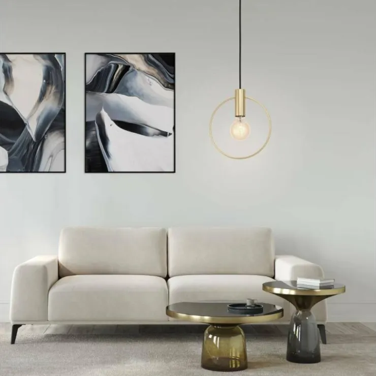 Luminaires Eglo Suspensions|Suspension Eglo-Leuchten MANIZALES Laiton, 1 lumière