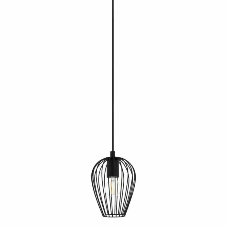Luminaires Eglo Suspensions|Suspension Eglo-Leuchten TB NEWTOWN Noir, 1 lumière