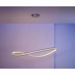 Suspension Escale Infinity LED Nickel mat, 1 lumière