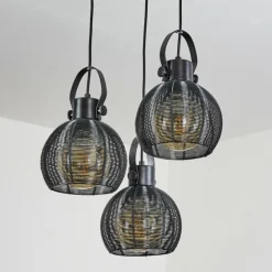 hofstein Suspensions|Suspension Espada Noir, 3 lumières