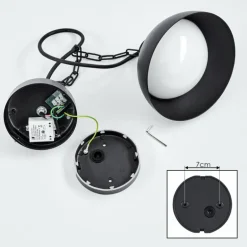 Suspension extérieur Ancemont LED Noir, 1 lumière