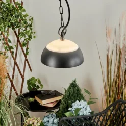 Suspension extérieur Ancemont LED Noir, 1 lumière