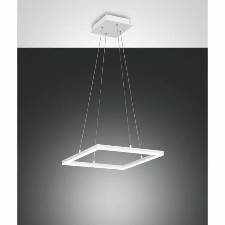 Luminaires Fabas Luce Éclairage Led|Suspension Fabas Luce Bard LED Blanc, 1 lumière